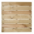 Pedana legno zigrinata cm 50x50x3,2